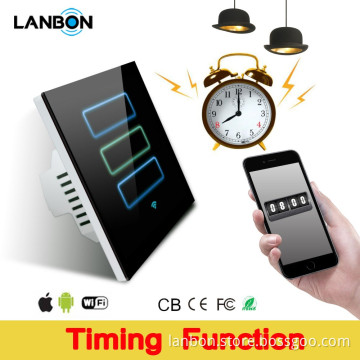 Promotion, Discount for hot L6 smart switch from Lanbon smart home, mobile remote control touch wifi switch